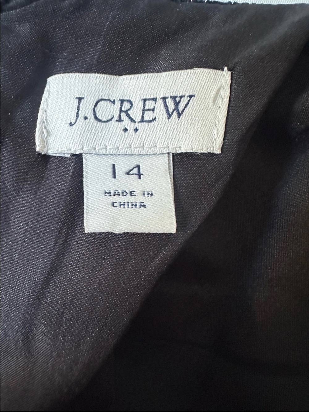 J.Crew Womens Velvet Black Long Sleeve Shift Dress Size 14 Button Cuff Midi - Picture 5 of 6